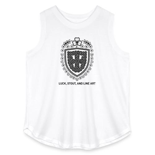 Celtic Knot T-Shirt, Symmetrical Shield - Women's Curvy Relaxed Tank Top