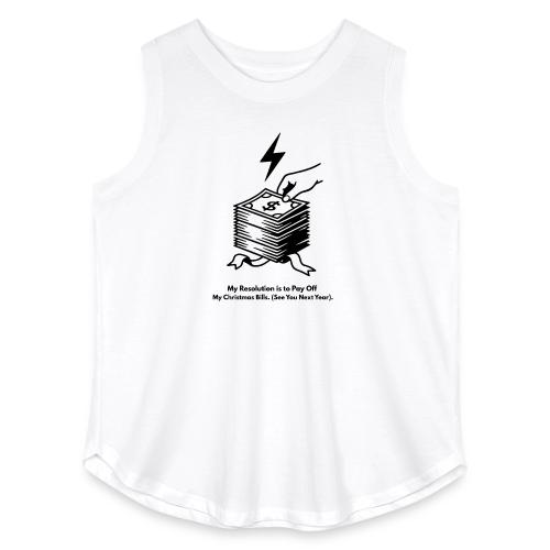 Christmas Bills T-Shirt - Women's Curvy Relaxed Tank Top