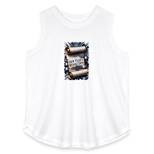 New Year's Resolution T-Shirt - Women's Curvy Relaxed Tank Top