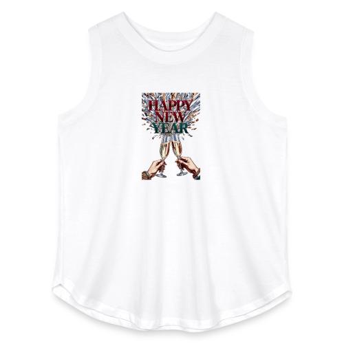 Toasting Hands T-Shirt Confetti Shower Premium - Women's Curvy Relaxed Tank Top