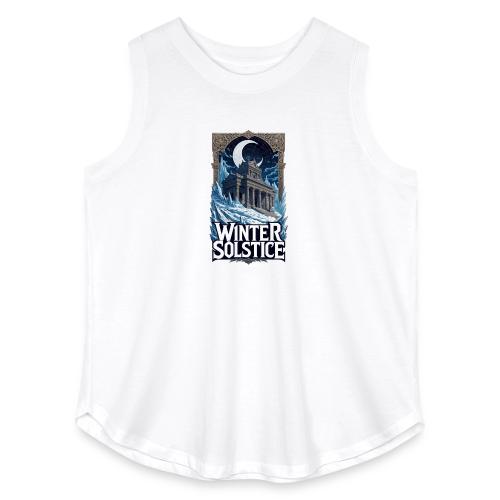 Winter Solstice Temple T-Shirt - Women's Curvy Relaxed Tank Top