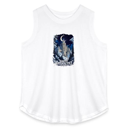 Celestial Winter Temple T-Shirt - Women's Curvy Relaxed Tank Top
