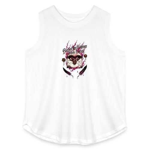 Burned the Evidence Feels Great T-Shirt - Women's Curvy Relaxed Tank Top