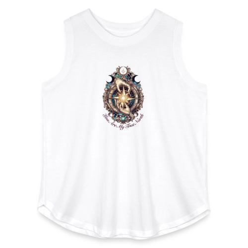 You Are My True North Celestial Compass T-Shirt - Women's Curvy Relaxed Tank Top