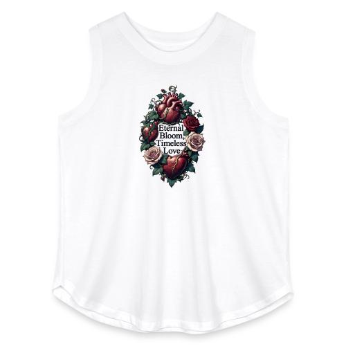 Eternal Bloom Timeless Love Entwined Hearts T-Shir - Women's Curvy Relaxed Tank Top