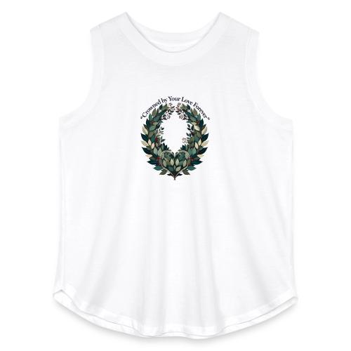 Crowned by Your Love Forever Laurel Wreath T-Shirt - Women's Curvy Relaxed Tank Top
