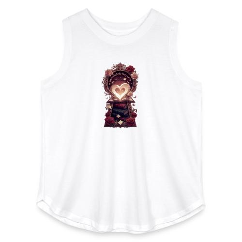 You Unlock the Story of Us Library Gifts T-Shirts - Women's Curvy Relaxed Tank Top