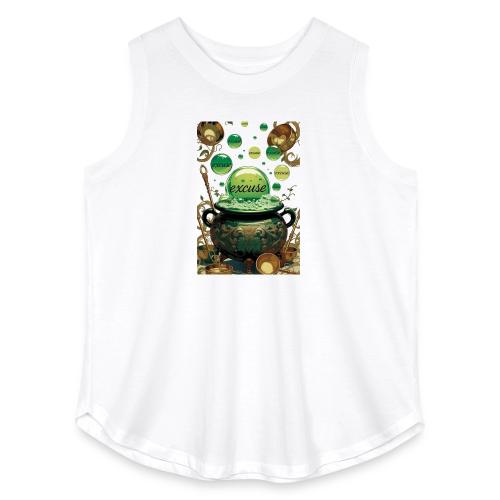 Emerald Excuses Cauldron Graphic Tee - Women's Curvy Relaxed Tank Top