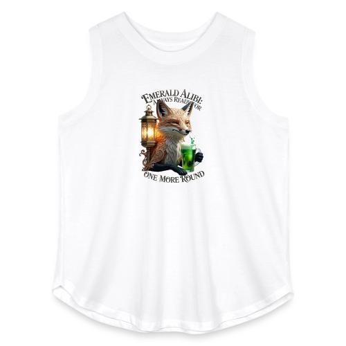 Emerald Alibi Fox Graphic Tee - Women's Curvy Relaxed Tank Top