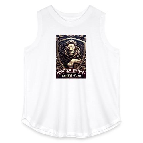 Lion King T Shirt, Funny Low-Effort Father Gift - Women's Curvy Relaxed Tank Top