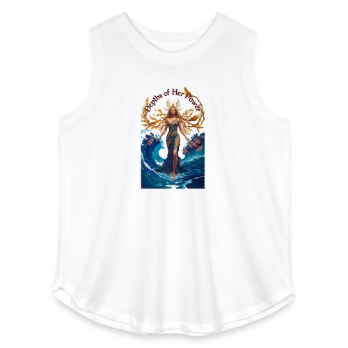Women’s Day Tidal Sovereign T Shirt, Gift for Wife - Women's Curvy Relaxed Tank Top