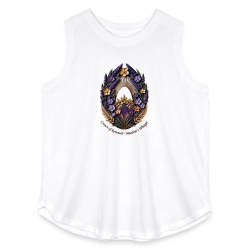 Easter Meadow Crown Renewal T Shirt, Spring Gift - Women's Curvy Relaxed Tank Top