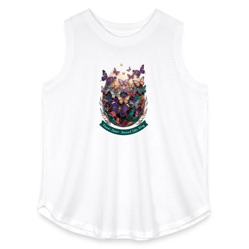Easter Dawn's Flutter Butterfly T Shirt, Gift - Women's Curvy Relaxed Tank Top