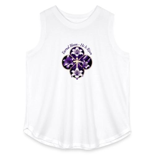 Easter Eternal Bloom Lily Crown T Shirt, Gift - Women's Curvy Relaxed Tank Top