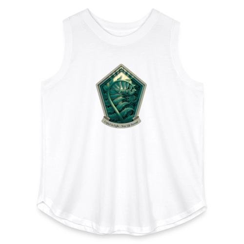 Easter Unfurl in Light Fern T Shirt, Spring Gift - Women's Curvy Relaxed Tank Top
