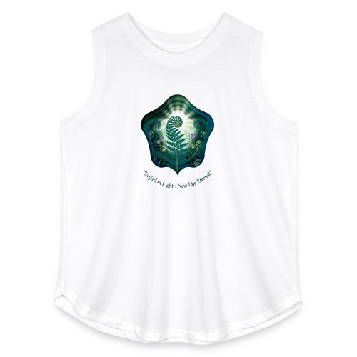 Easter Unfurl in Light Resurrection T Shirt, Gift - Women's Curvy Relaxed Tank Top