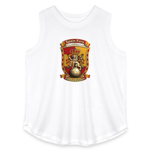 Spain Lion Fury T-Shirt, Spanish Crest Gift - Women's Curvy Relaxed Tank Top