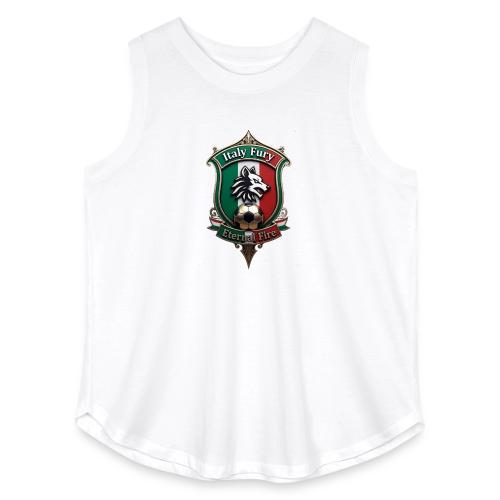 Italy heritage Wolf Fury Tee, Pride Badge Gift - Women's Curvy Relaxed Tank Top