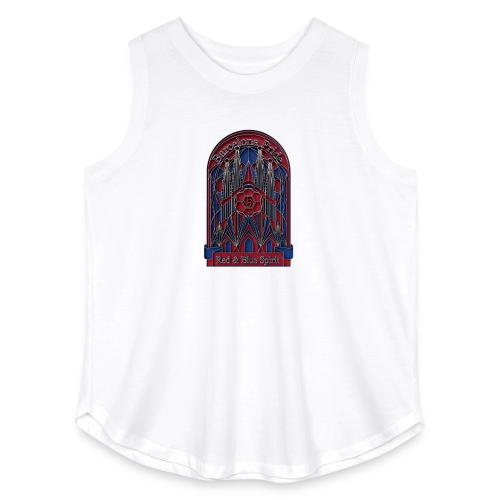 Barcelona Scarlet Pride T Shirt, Vibrant City Gift - Women's Curvy Relaxed Tank Top