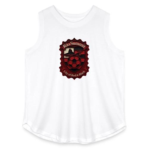 Flamengo Scarlet Summit T-Shirt, Football Gift - Women's Curvy Relaxed Tank Top