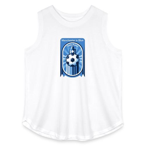 Manchester is Blue Soccer City T Shirt, Apparel - Women's Curvy Relaxed Tank Top
