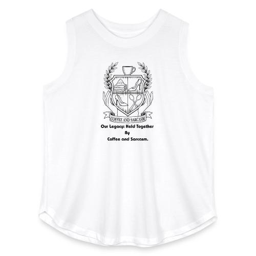 Sarcastic Mom T-Shirt, Mug - Women's Curvy Relaxed Tank Top