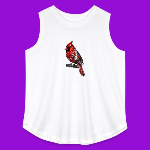 Silver Cardinal - Women's Curvy Relaxed Tank Top