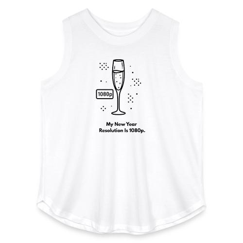 My New Year Resolution Is 1080p T-Shirt - Women's Curvy Relaxed Tank Top