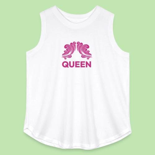 Queenlisse™ Signature Crown T-Shirt – Elegant - Women's Curvy Relaxed Tank Top