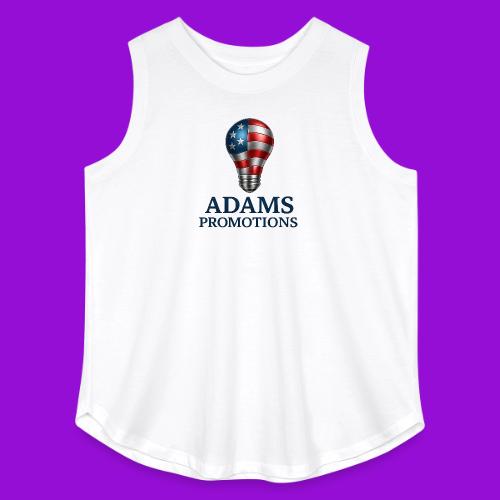 Adams promotions American flag metallic light bulb - Women's Curvy Relaxed Tank Top