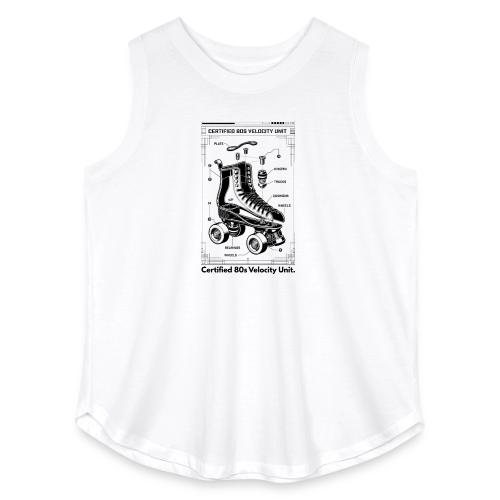 Retro Roller Skate T-Shirt - Women's Curvy Relaxed Tank Top