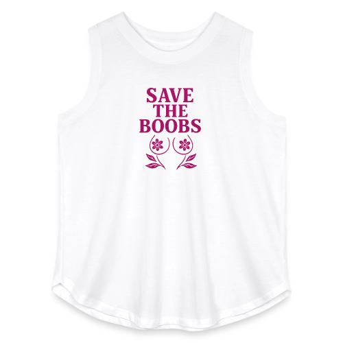 Save the boobs! - Women's Curvy Relaxed Tank Top