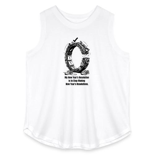 The Resolution Loop - Sarcastic New Year's T-Shirt - Women's Curvy Relaxed Tank Top