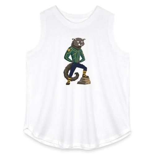 Raccoon Ranger in Neon Armor - Women's Curvy Relaxed Tank Top