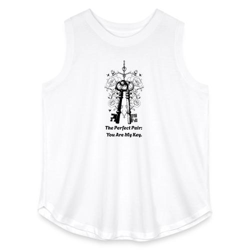 Valentine love keys - Women's Curvy Relaxed Tank Top