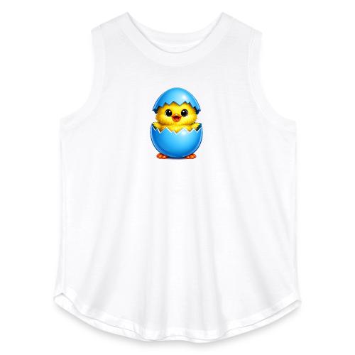 Easter Chick Blue - Women's Curvy Relaxed Tank Top