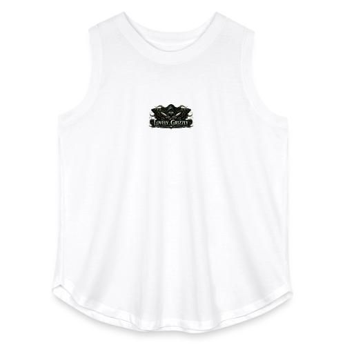 Lovely Grizzly logo - Women's Curvy Relaxed Tank Top