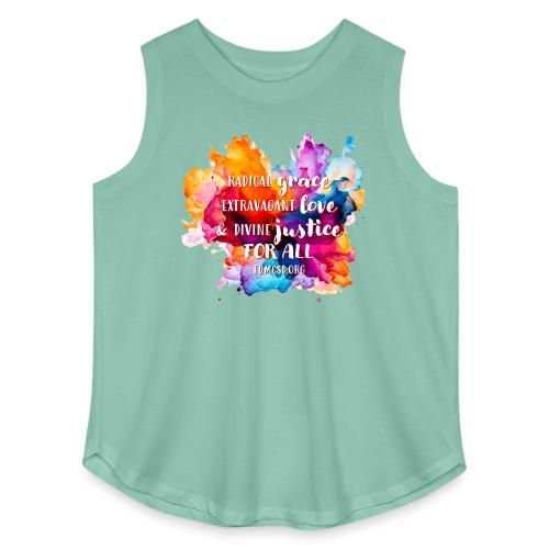 Grace Love Justice Color Splash - Women's Curvy Relaxed Tank Top