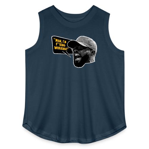 Man, I'm F*cking Working! - Women's Curvy Relaxed Tank Top