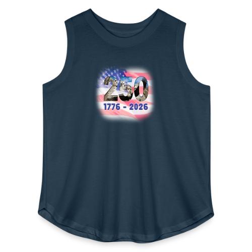1776 - 2026 | 250 Years USA - Women's Curvy Relaxed Tank Top