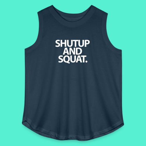 Shutup type Gym Motivation - Women's Curvy Relaxed Tank Top