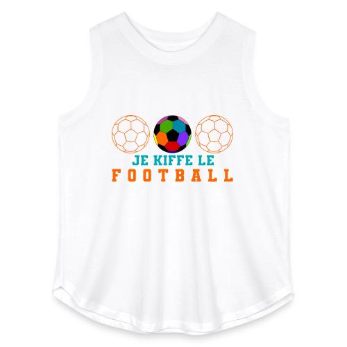 I love football - Women's Curvy Relaxed Tank Top
