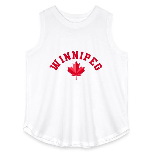 Winnipeg with maple leaf - Women's Curvy Relaxed Tank Top