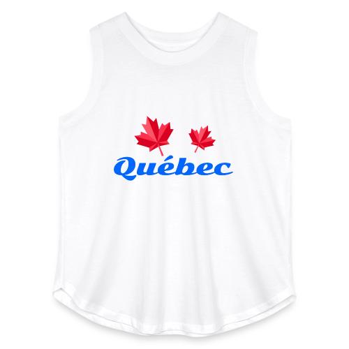 Québec with two red maple leaves - Women's Curvy Relaxed Tank Top