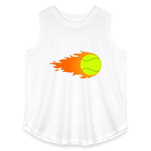 Tennis Ball - Women's Curvy Relaxed Tank Top