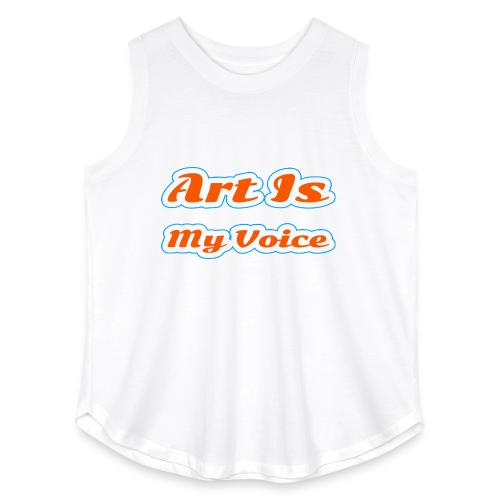 Art Is My Voice — Express Yourself Script - Women's Curvy Relaxed Tank Top