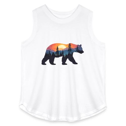 Mountain Spirit Bear - Women's Curvy Relaxed Tank Top