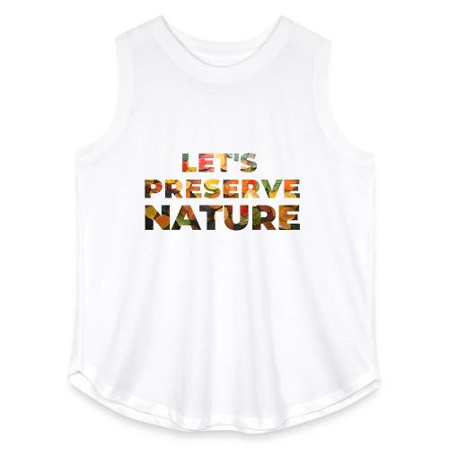 Let's Preserve Nature - Women's Curvy Relaxed Tank Top