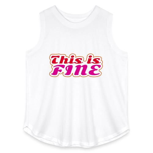 This Is Fine - Women's Curvy Relaxed Tank Top
