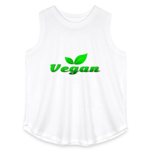 Pure Vegan Leaves - Women's Curvy Relaxed Tank Top